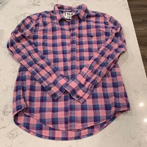 Button up plaid shirt